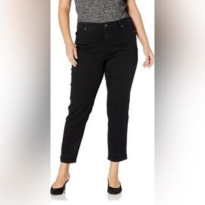 NEW Gloria Vanderbilt Amanda Original Jeans sze 16S Black Slimming Skinny